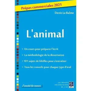 Comparateur de prix : Pu.de L'ipc L'animal - Prépas Commerciales
