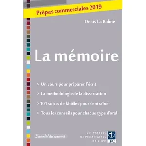 Comparateur de prix : Pu.de L'ipc La Mémoire - Prépas Commerciales
