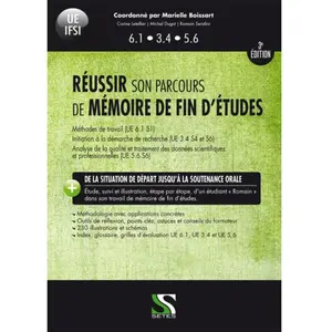Setes Réussir son parcours de mémoire de fin d'études pas cher