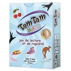 AB LUDIS Jeu De Cartes Tam Tam Safari Ce1 Niveau 1 Dès 7 Ans - Jeu De Lecture Et De Rapidité pas cher