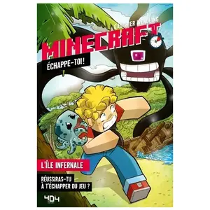 404 Editions - Minecraft - Échappe-toi  - L'île infernale - Livre jeu - Jeu video - Dès 8 ans -  - Wendling Gauthier pas cher