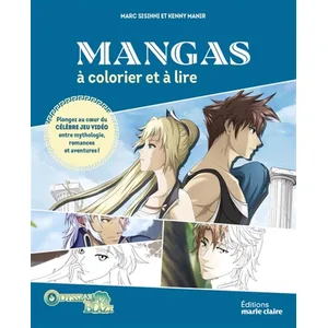 Marie Claire Mangas à colorier et à lire : Odyssian Blaze: Plongez au coeur du célèbre jeu vidéo entre mythologie, romnaces et aventures ! pas cher