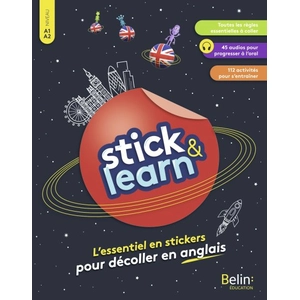 Comparateur de prix : Stick & Learn - L'essentiel En Stickers Pour Décoller En Anglais