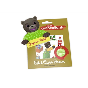 Bayard Jeunesse Mes autocollants Petit Ours Brun - Joyeux Noël ! pas cher