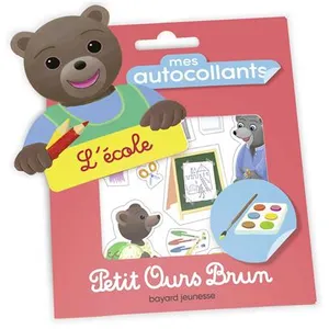 Mes autocollants Petit Ours Brun - L'école