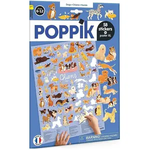 Poppik, Autocollants, Sticker Lernposter Hunde pas cher