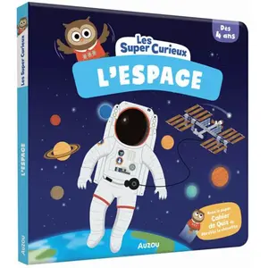 Auzou Éditions L'espace - Avec Le Super Cahier De Quiz De Mirette La Chouette pas cher
