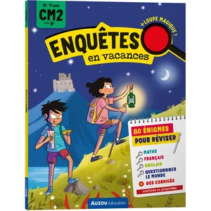 Auzou Éditions Enquêtes en vacances CM2 à la 6e: Avec une loupe magiqueVendu paramazon