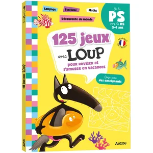 Auzou Éditions 125 jeux avec Loup pour réviser et s'amuser en vacances: De la PS vers la MSVendu paramazon