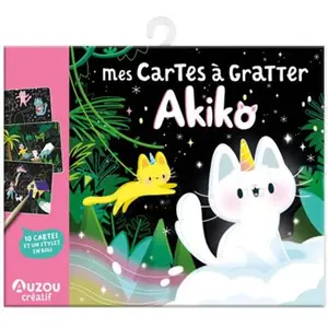 AUZOU MES CARTES À GRATTER AKIKO: -: - pas cher