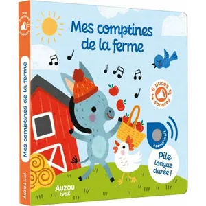 Auzou Éditions Livre Mes comptines de la ferme Mes premiers sonores pas cher