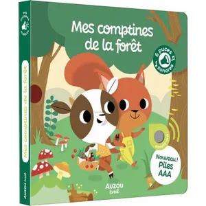 Auzou Editions Mes premiers sonores Mes comptines de la forêt pas cher