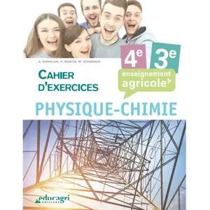 Educagri Physique-Chimie 4e 3e Enseignement Agricole - Cahier D'exercices pas cher
