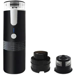 AIMOONSA Machine à café portable 170 ml espresso noir compatible avec ... pas cher