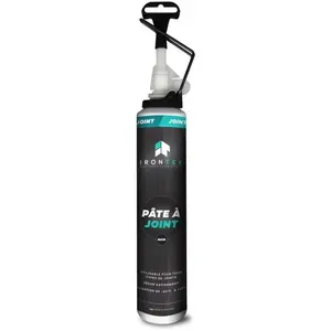 IRONTEK Joint siliconne noir avec gachette - 200 ML pas cher