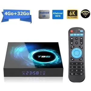 Android tv box tv android 10 T95 Smart TV BOX Wifi BT 4G 32Go H616 6K ...