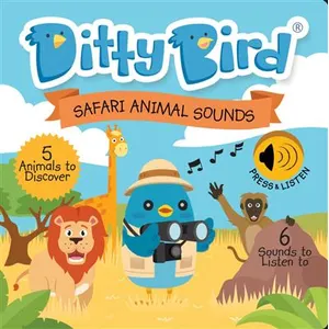 Livre Musical Bébé : Animaux Sauvages, Le Lion, L'Éléphant, La Girafe Et Musique - Collectif pas cher