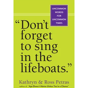 Don't Forget To Sing In The Lifeboats (U.S Edition) pas cher