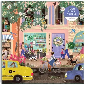 Galison SPRING STREET 1000 PC PUZZLE IN A SQUARE BOX pas cher