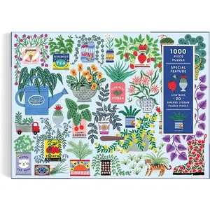 Galison Planter Perfection 1000 Piece Puzzle with Shaped Pieces