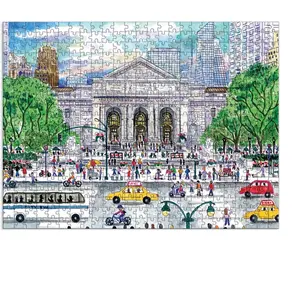 Galison Le Printemps à la Bbibliothèque - Puzzle Double Face de 500 Pièces 37017 pas cher