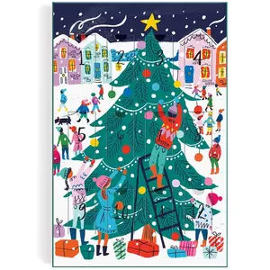 Galison Joyeux et Lumineux 12 Jours de Noël - Calendrier Puzzle de l'A... pas cher