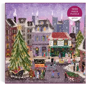 Joy Laforme Christmas Square 1000 Piece Puzzle in Square Box