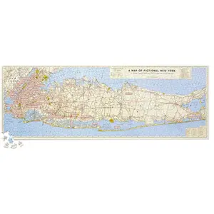Galison NYC Map 1,000 Piece Panoramic Puzzle pas cher