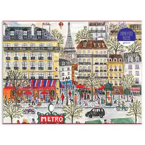 Mudpuppy Press Puzzle 1000 pièces - Galison - Paris, Michael Storrings - Voyage et cartes - Coloris Unique
