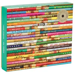 Bonbell Phat Dog Vintage Pencils 1000 Piece Foil Stamped Puzzle pas cher