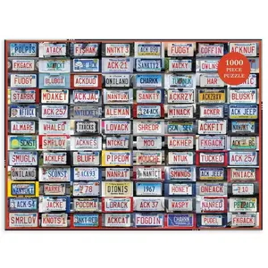 PUZZLE - 1000 PIECE: NANTUCKET LICENSE PLATES pas cher