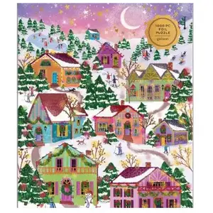 Joy Laforme Snowcap Village 1000 Piece Foil Puzzle
