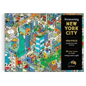 Galison Uncovering New York City Search and Find 1000 Piece Puzzle pas cher