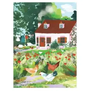 Workman Publishing Cottage Wildflowers 1000 Piece Puzzle in a Square Box (1000 pièces) pas cher