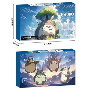 Calendrier de l'Avent de Noël avec figurines Totoro - Compte à rebours... pas cher