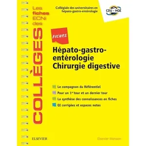 Elsevier Masson Fiches Hépato-Gastro-Entérologie / Chirurgie Digestive pas cher
