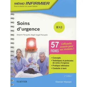 Elsevier Masson Soins d'urgence UE 4.3: Unités d'enseignement 4.3 pas cher