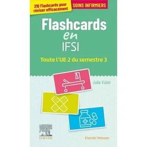 Comparateur de prix : Elsevier Masson Flashcards En Ifsi - Toute L'ue 2 Du Semestre 3
