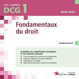 Comparateur de prix : Gualino Eds Fondamentaux Du Droit Dcg 1