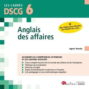Comparateur de prix : Gualino Eds Anglais des affaires DSCG 6: Acquérir les compétences attendues et les savoirs associés