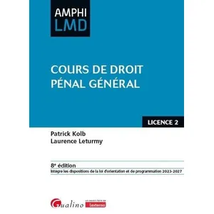 Comparateur de prix : Gualino Eds Cours de droit pénal général