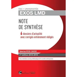 Comparateur de prix : Gualino Eds Note De Synthèse - 6 Dossiers D'actualité Avec Corrigés Entièrement Rédigés