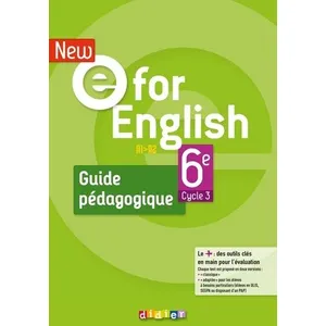 Editions Didier New E For English 6e A1>A2 - Guide Pédagogique pas cher