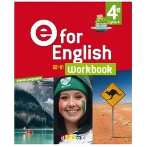 Comparateur de prix : Didier Livre - E FOR ENGLISH anglais 4e cahier (édition 2017)