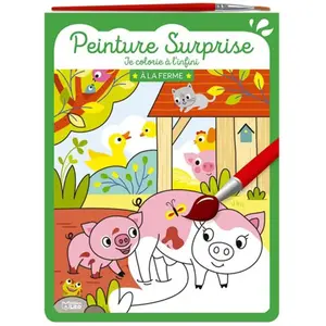 Lito Peinture Surprise Je Colorie À L'infini - A La Ferme, Avec 1 Pinceau pas cher