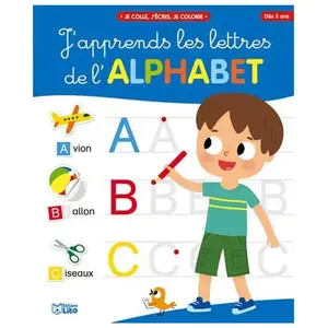 J'apprends Les Lettres De L'alphabet - Couverture Bleue pas cher