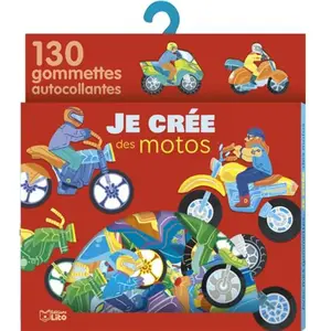 Lito Je Crée Des Motos - 130 Gommettes Autocollantes pas cher