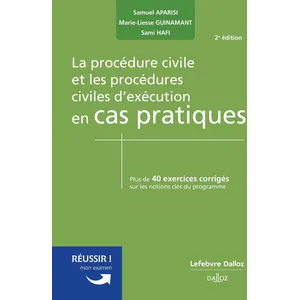 Coédition Francis Lefebvre/Dalloz La procédure civile et les procédures civiles d'exécution pas cher