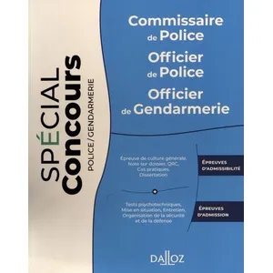 Dalloz Commissaire De Police - Officier De Police - Officier De Gendarmerie pas cher