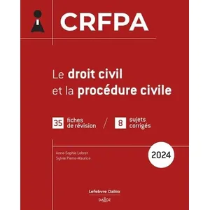 Dalloz Crfpa - Le Droit Civil Et La Procédure Civile pas cher